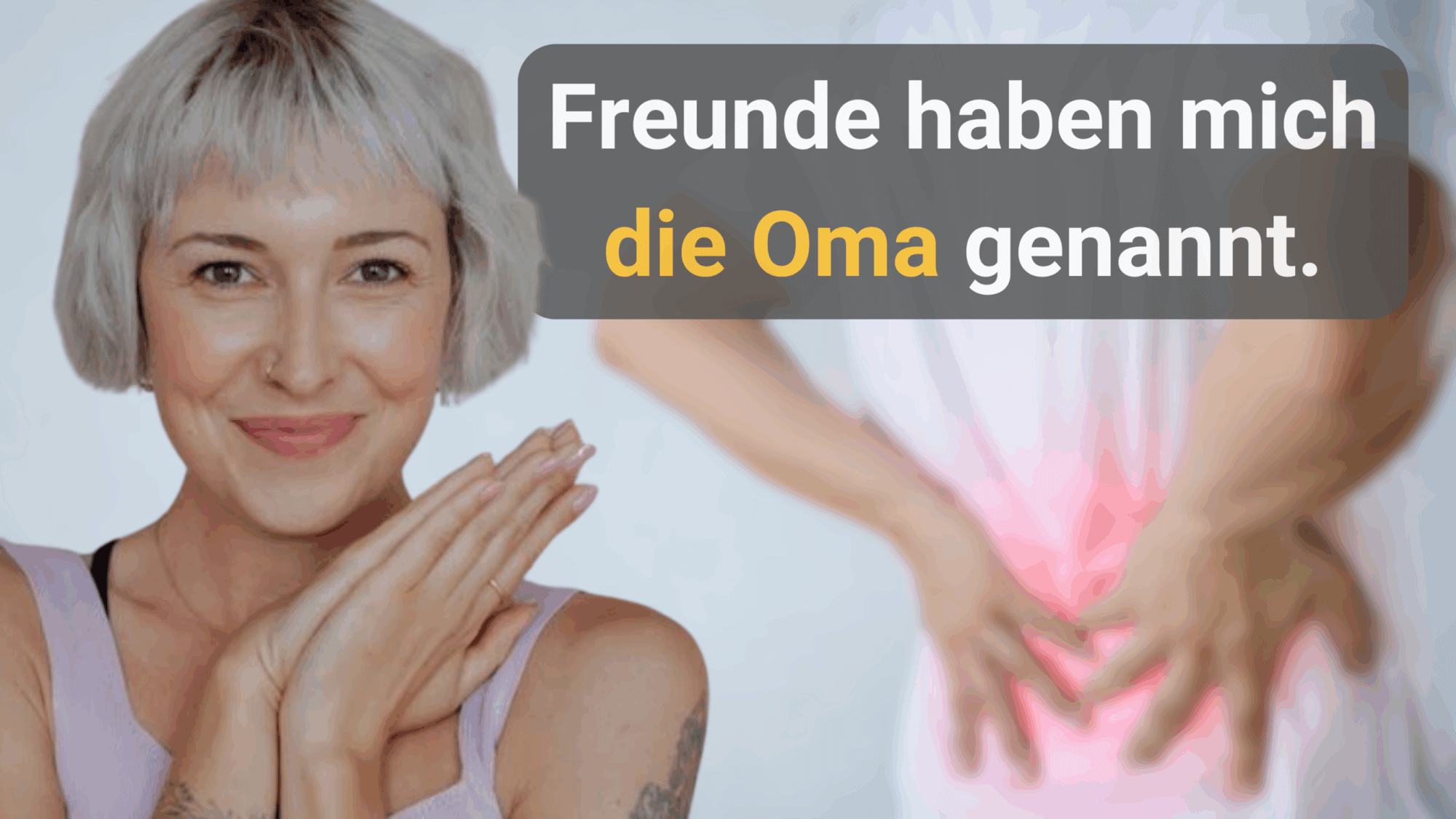 Freunde haben mich die Oma genannt.